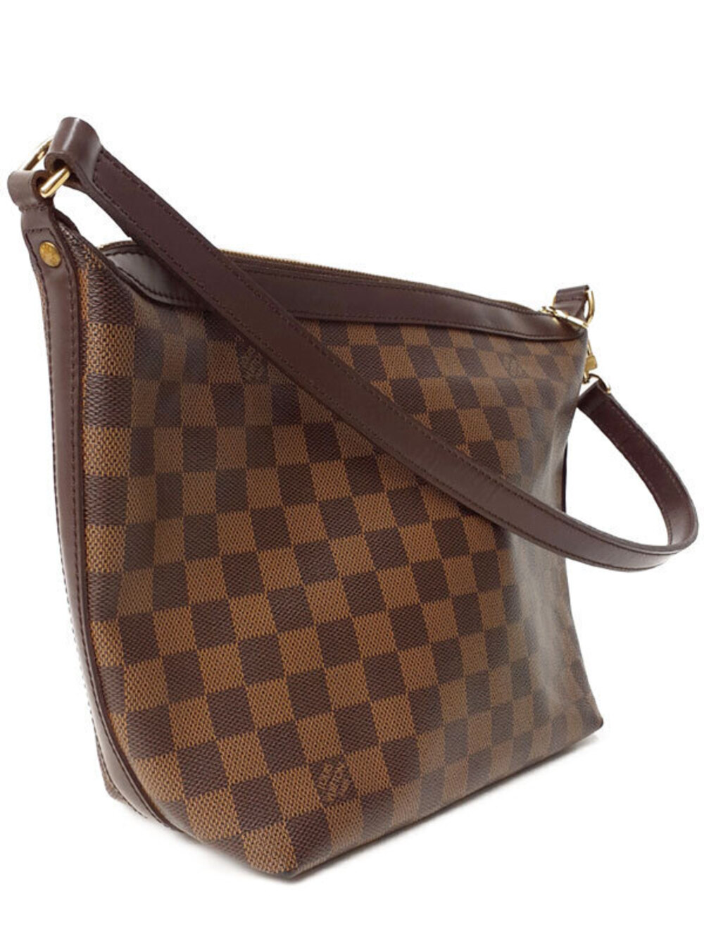 Louis Vuitton Damier Irovo Hobo Bag Brown